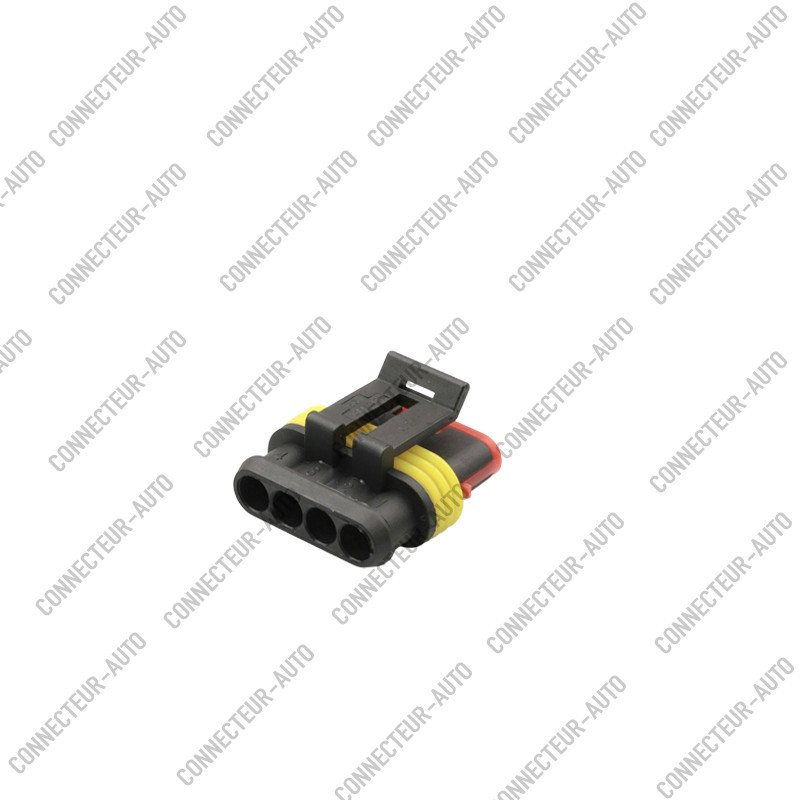 CONNECTEURS ÉTANCHE 4 VOIES POUR TERMINAL FEMELLE - 5 PCS