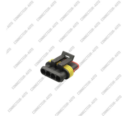 CONNECTEURS ÉTANCHE 4 VOIES POUR TERMINAL FEMELLE - 5 PCS