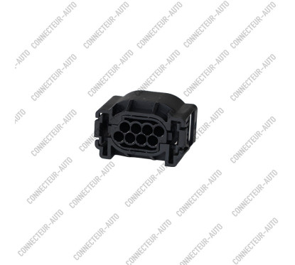 CONNECTEUR 8 VOIES AVEC JOINT BLANC ET VERROU VERT