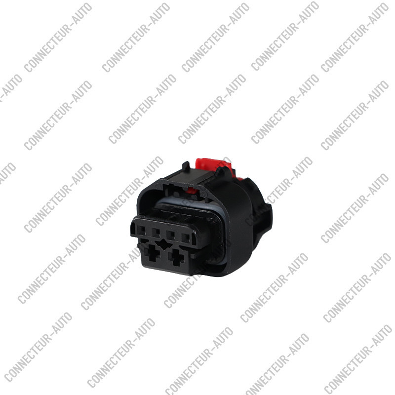 CONNECTEUR 6 VOIES JOINT GRIS ET VERROU ROUGE