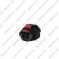CONNECTEUR 6 VOIES JOINT GRIS ET VERROU ROUGE