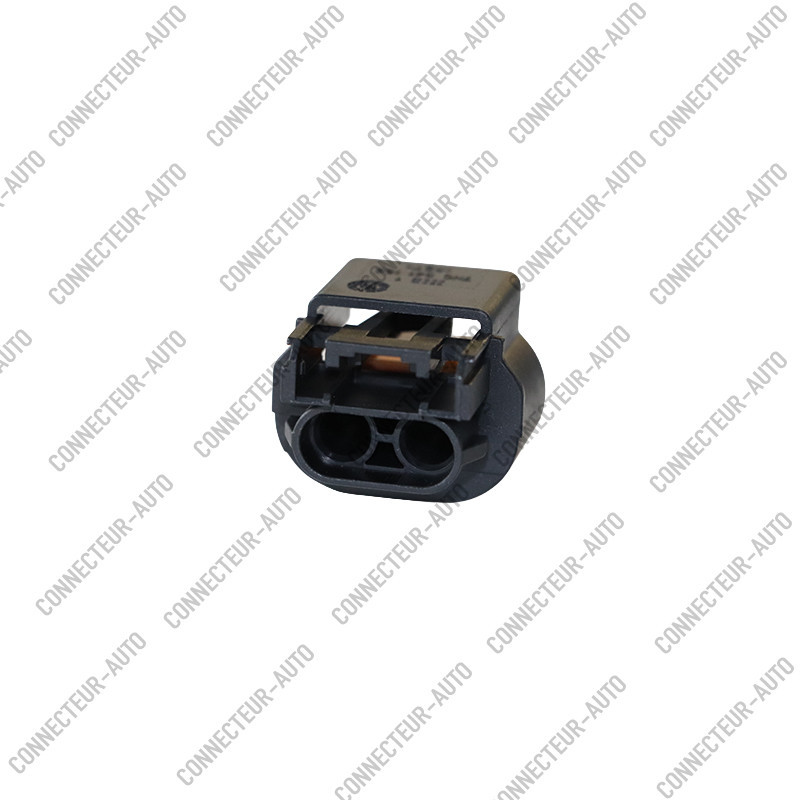 CONNECTEUR 2 VOIES JOINT MARRON AVEC VERROU MARRON