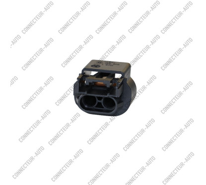 CONNECTEUR 2 VOIES JOINT MARRON AVEC VERROU MARRON