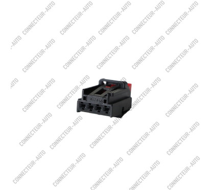 CONNECTEUR 4 VOIES AVEC VERROU ROUGE