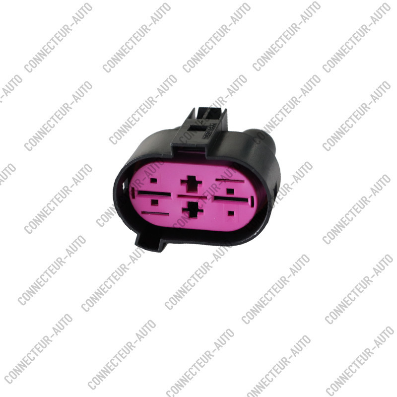CONNECTEUR 4 VOIES JOINT ROUGE ET EXT ROSE