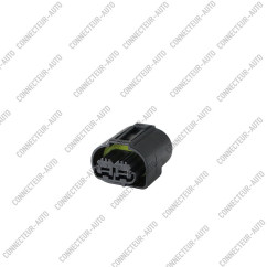 CONNECTEUR 2 VOIES JOINT JAUNE