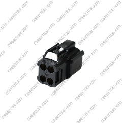 CONNECTEUR FEMELLE 4 VOIES AVEC JOINT ROUGE