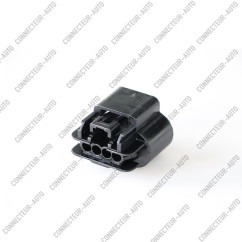 CONNECTEUR FEMELLE 4 VOIES AVEC JOINT VERT ET FACE VIOLETTE