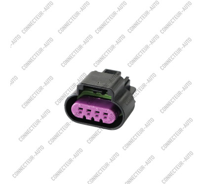 CONNECTEUR FEMELLE 4 VOIES AVEC JOINT VERT ET FACE VIOLETTE