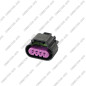 CONNECTEUR FEMELLE 4 VOIES AVEC JOINT VERT ET FACE VIOLETTE