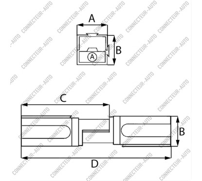 CONNECTEUR DE PUISSANCE ASSEMBLABLE - 120 A