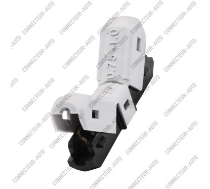 RACCORD RAPIDE AUTODENUDANT BLANC - 3 A - CABLE 0.10 - 0.50 MM2
