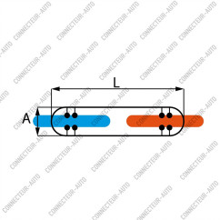 RACCORD RAPIDE AUTODENUDANT GRIS - 10 A - CABLE 0.60 - 1 MM2