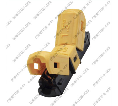 RACCORD RAPIDE AUTODENUDANT JAUNE - 15 A - CABLE 1.25 - 2 MM2