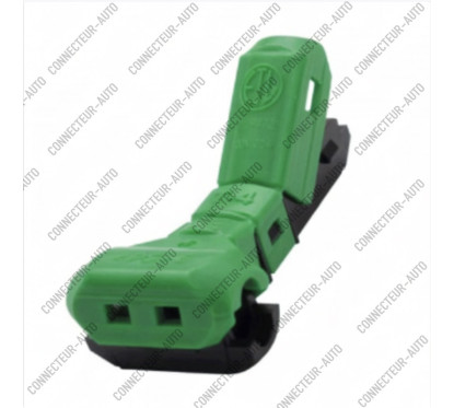 CONNECTEUR RAPIDE DE DERIVATION VERT - 20A - CABLE 2.25 - 3 MM2