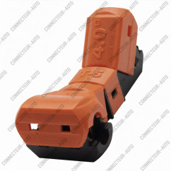 CONNECTEUR RAPIDE DE DERIVATION ORANGE - 30A - CABLE 3.21 - 5 MM2