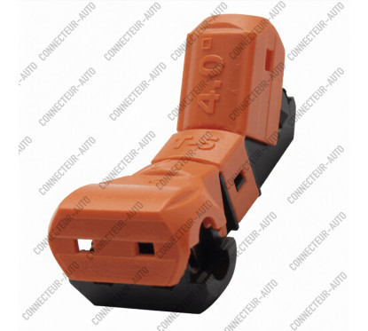 CONNECTEUR RAPIDE DE DERIVATION ORANGE - 30A - CABLE 3.21 - 5 MM2